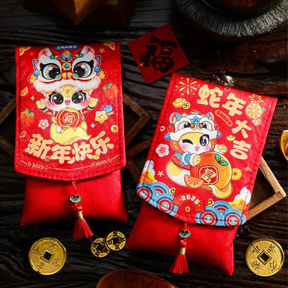 Chinese New Year Lucky Envelopes Blessing Red Packet Gift Bags Money Pocket Wedding Birthday