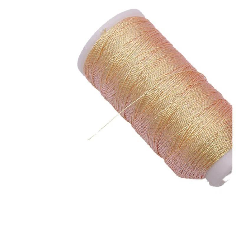 1/2Pcs Manual Bright Silk Gold Thread Silver Thread Computer Embroidery Cross Silk Thread Diy Tassels For Weaving Supply