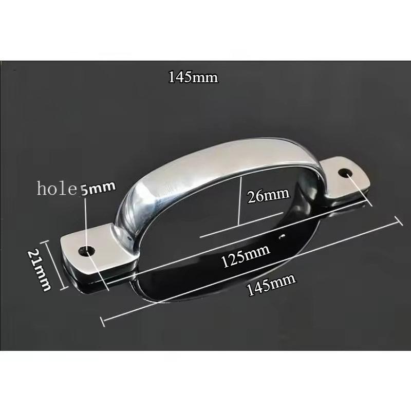 Thickened Solid 304 Stainless Steel Heavy Handle Plus Heavy Door Bow Knobs Industrial Load-Bearing Pull Handle