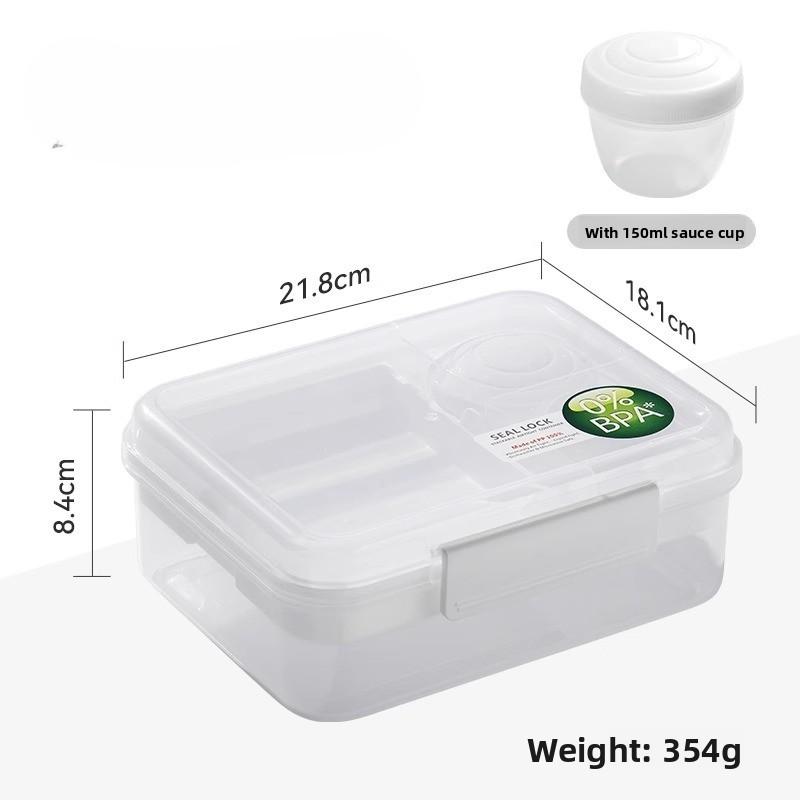 

1600ml Double To-go Yogurt Children s Lunch Box Microwave Bento Boxes for Kids School Office Leakproof Food Storage Container 1650ML білий