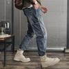 Herren Trendige Arbeitskleidung Jeans: 2025 Herbst/Winter Gerade Locker Splicing Lässig Slim-Fit Hose