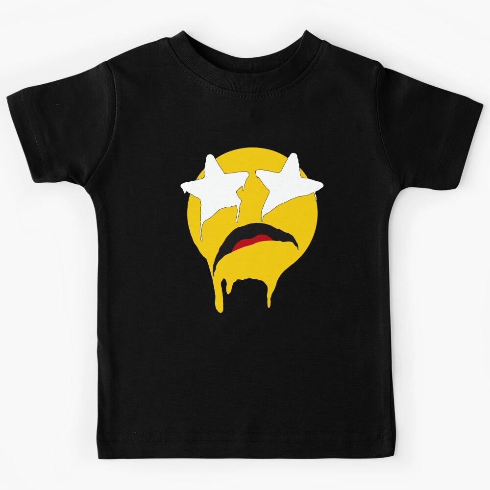 Star Struck Eyes - (Melted Starry Eyes Emoji Frowny Face) Kids T-Shirt 120