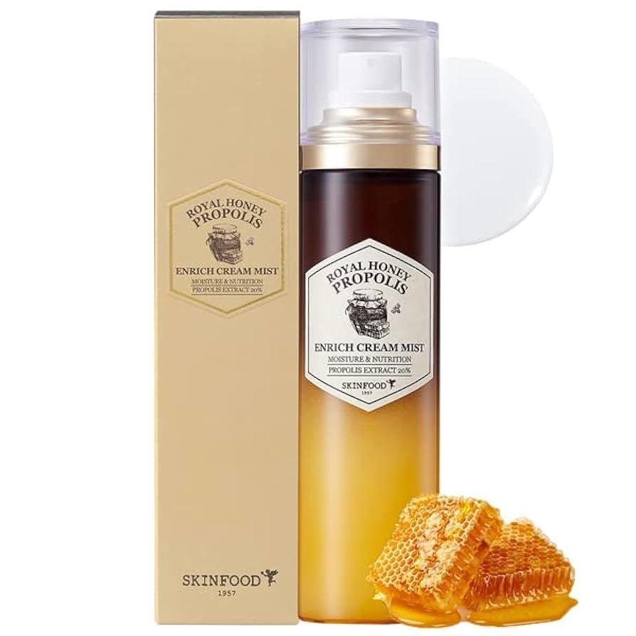 

SKINFOOD Royal Honey Propolis Enrich Cream Mist 120мл / Питательный, Увлажняющий, Корейская косметика, Kbeauty