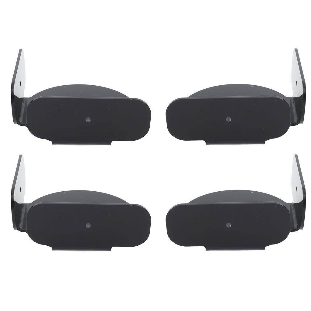 4Pcs Mini Circular Corner Shelf Space Saving Universal Wall Mount Floating Corner Shelf for