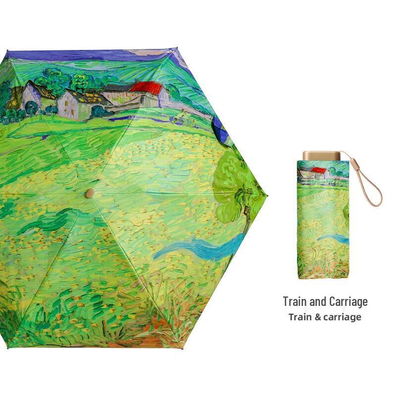 NanQiao UPF50+ Compact Six-Fold Sun Umbrella