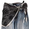 Elegantes Multifunktionales Florales Dreieckstuch Florales Batik-Damen-Halstuch Dreieck Baumwolle Ethnisch Bedrucktes Tuch Passende Hosen