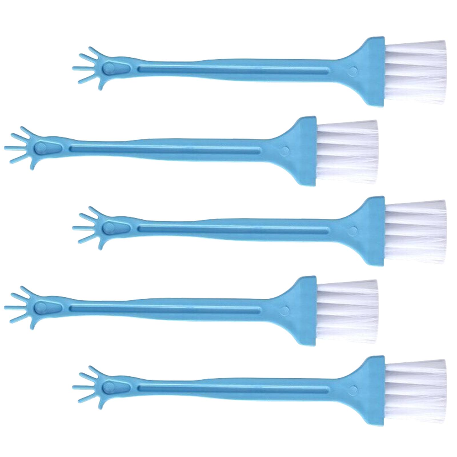 

5 штук Мини-кисть для быстрой очистки компьютерной клавиатуры Дом, офис или путешествия Электронная кисть для удаления пыли синий