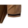 Herren Unifarbenes Sport-Reißverschluss-Polohemd Athletische Soziale Poloshirts Herren Büro Slim Fit