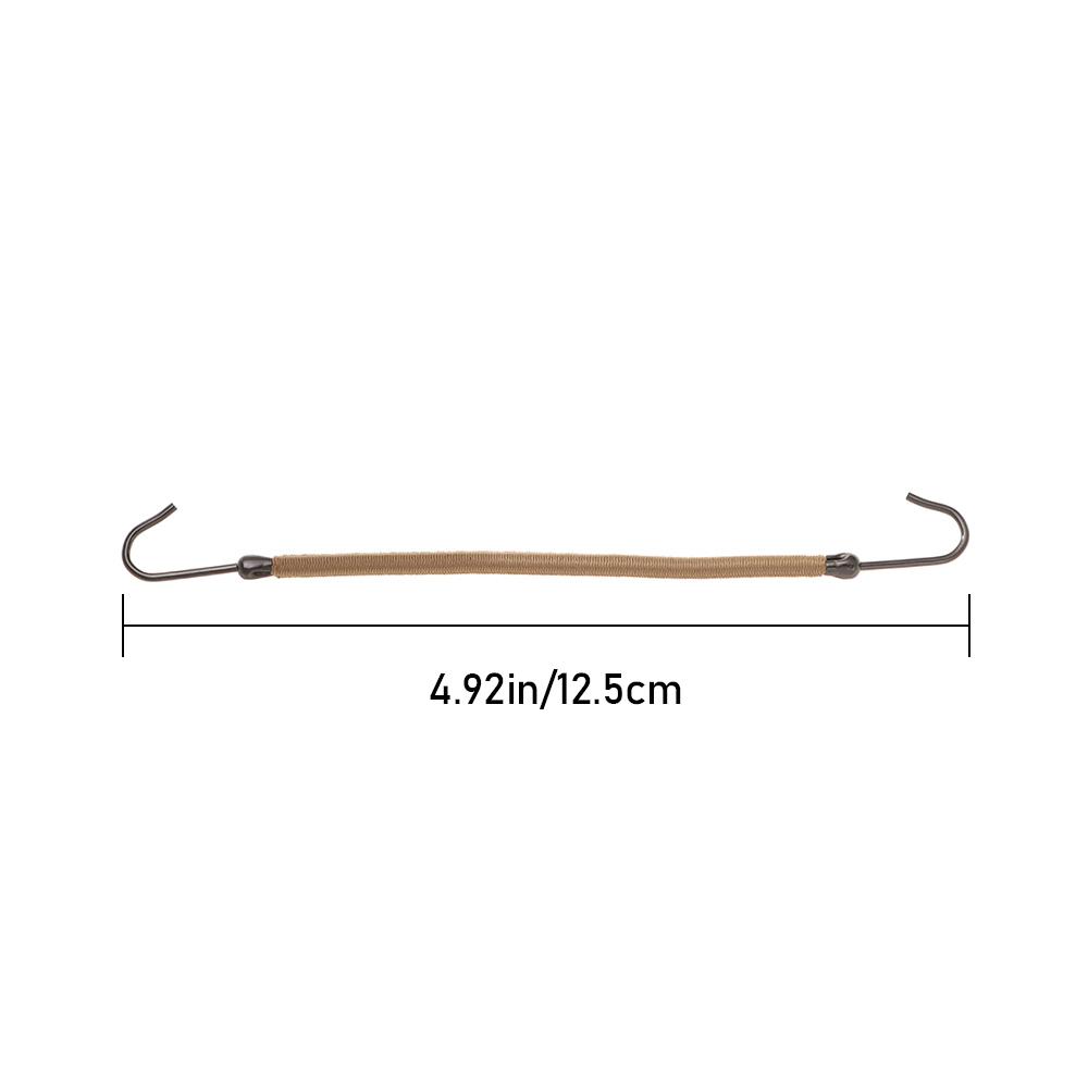 10 PCS Ponytail Holder Women's Elastic Hair Bands Hook With Gum Thick Curly Hair Fashion Black Apricot Brown Styling Tools