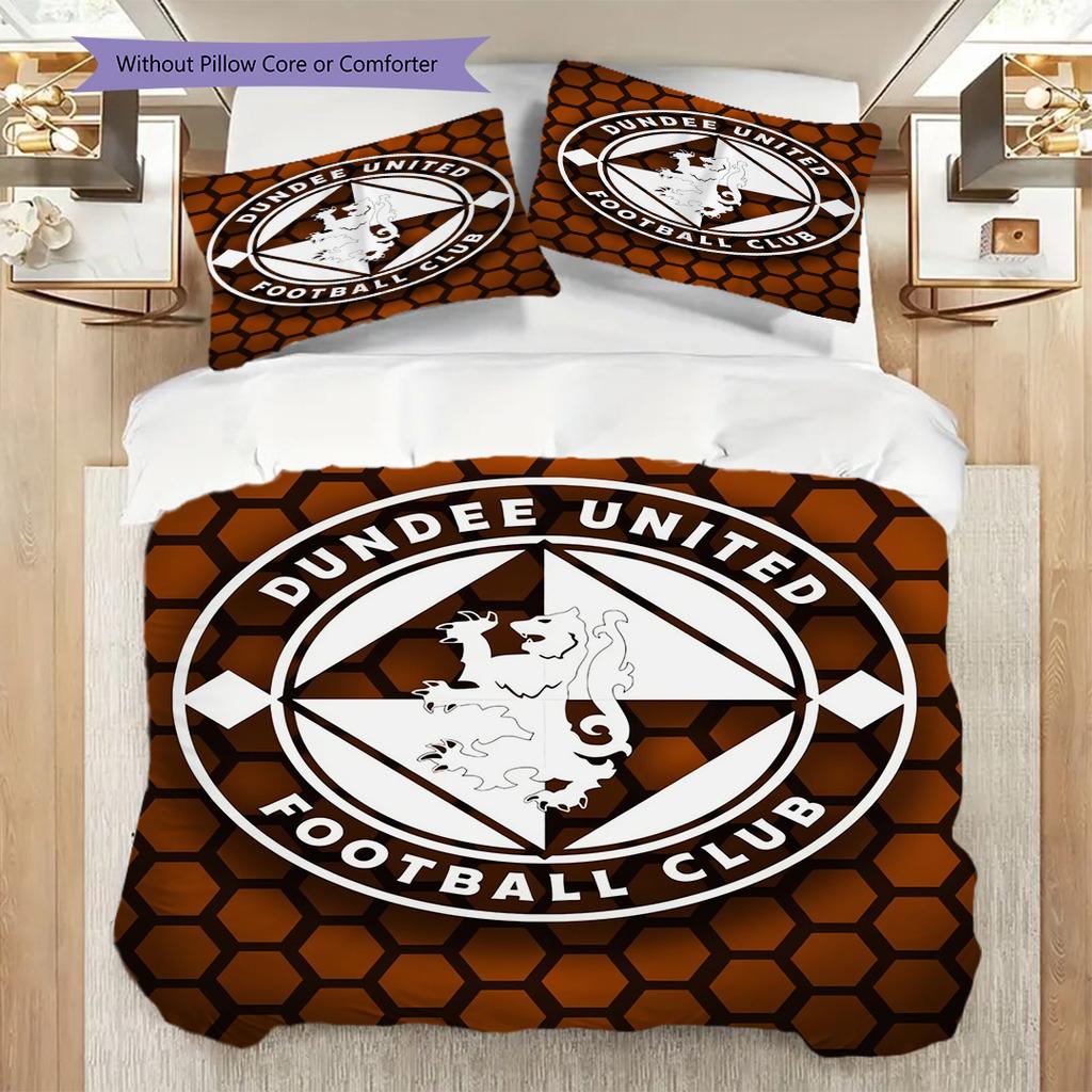Dundee Football Club Emblem Bedding (1 * Duvet Cover + 2 * Pillowcase, Without Core) 2D Flat Bedding Set Duvet Cover and Pillowcase
