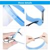 Dental Protective Face Dental Face Shield With 10Pcs Detachable Face Shield Anti-Fog Dustproof Replacement Covers Dentist Tools