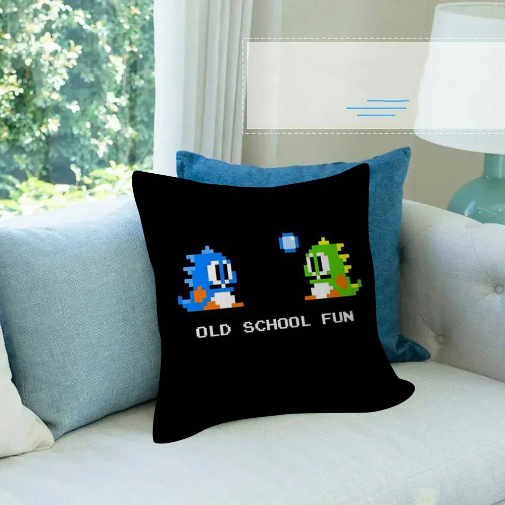 Puzzle Game BBubbles Bobble Personalized Pillow Dust Cover Bedroom Kids Party Decoration Pillowcase Birthday Children Gift