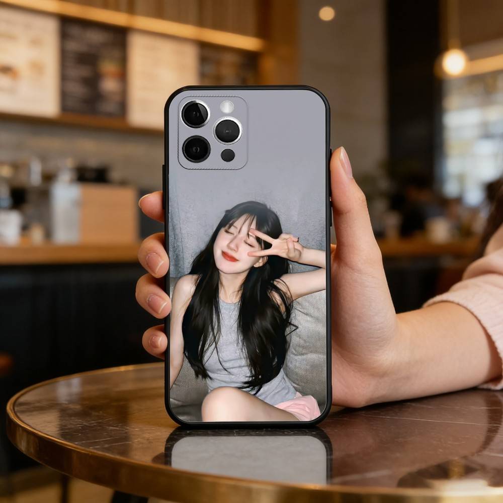 

Chinese actress lusi Rosy Zhao Soft Silicone Black Cover,Phone Case For iPhone 17,16,15,14,13,12,11 Plus,Pro Max,XS iPhone13PROMAX