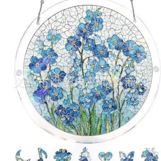 Acrylic Puzzle Sun Catcher Window Hanging Ornament - Home Decor