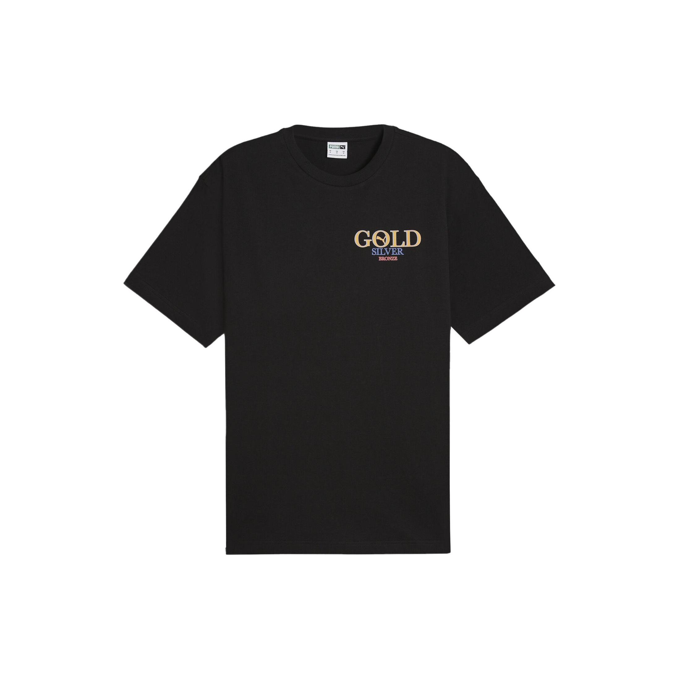 

New PUMA T Shirts Unisex Black 629457-01 XL