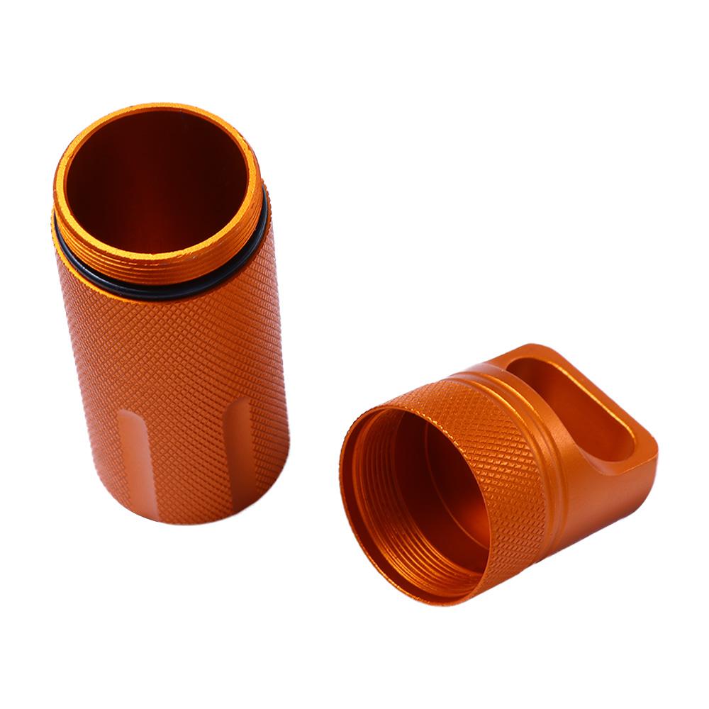 Medicine Case Emergency Capsule Survival Keychain Pill Box Seal Tank Container First-Aid Canister