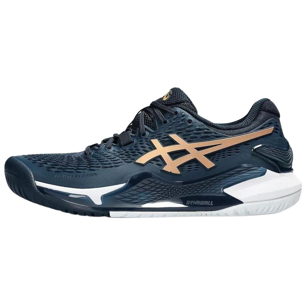 (WMNS) ASICS Gel-Resolution 9 French Blue Pure Gold Women s 1042A268-960 EU 37.5