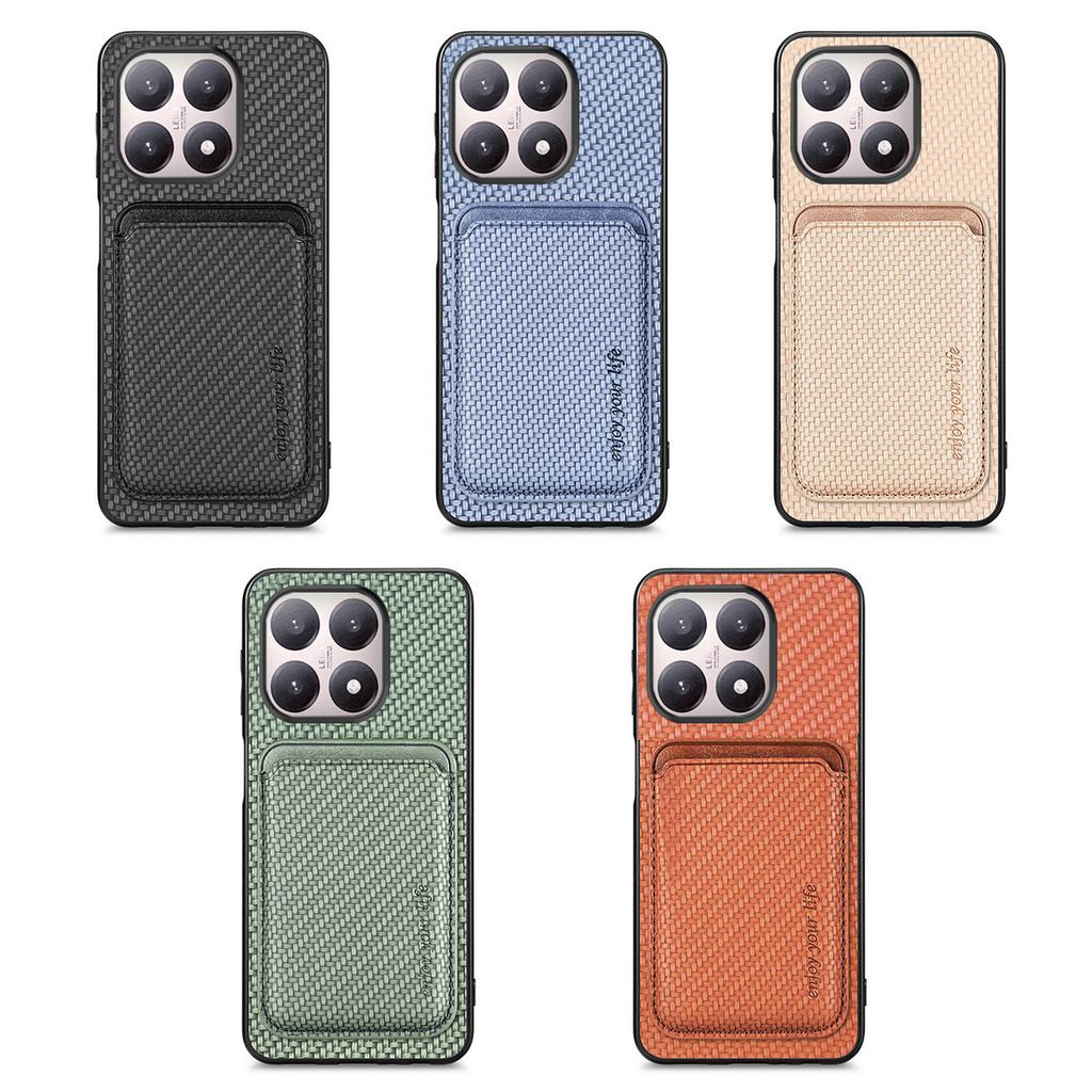 Pro Xiaomi 15T Magnetický kryt Odnímatelný držák na karty Zadní kryt telefonu