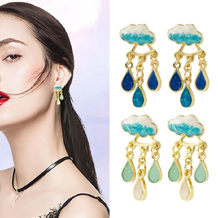 Water Drop Statement Earrings for Women Girls Christmas Jewelry Gift Decoration