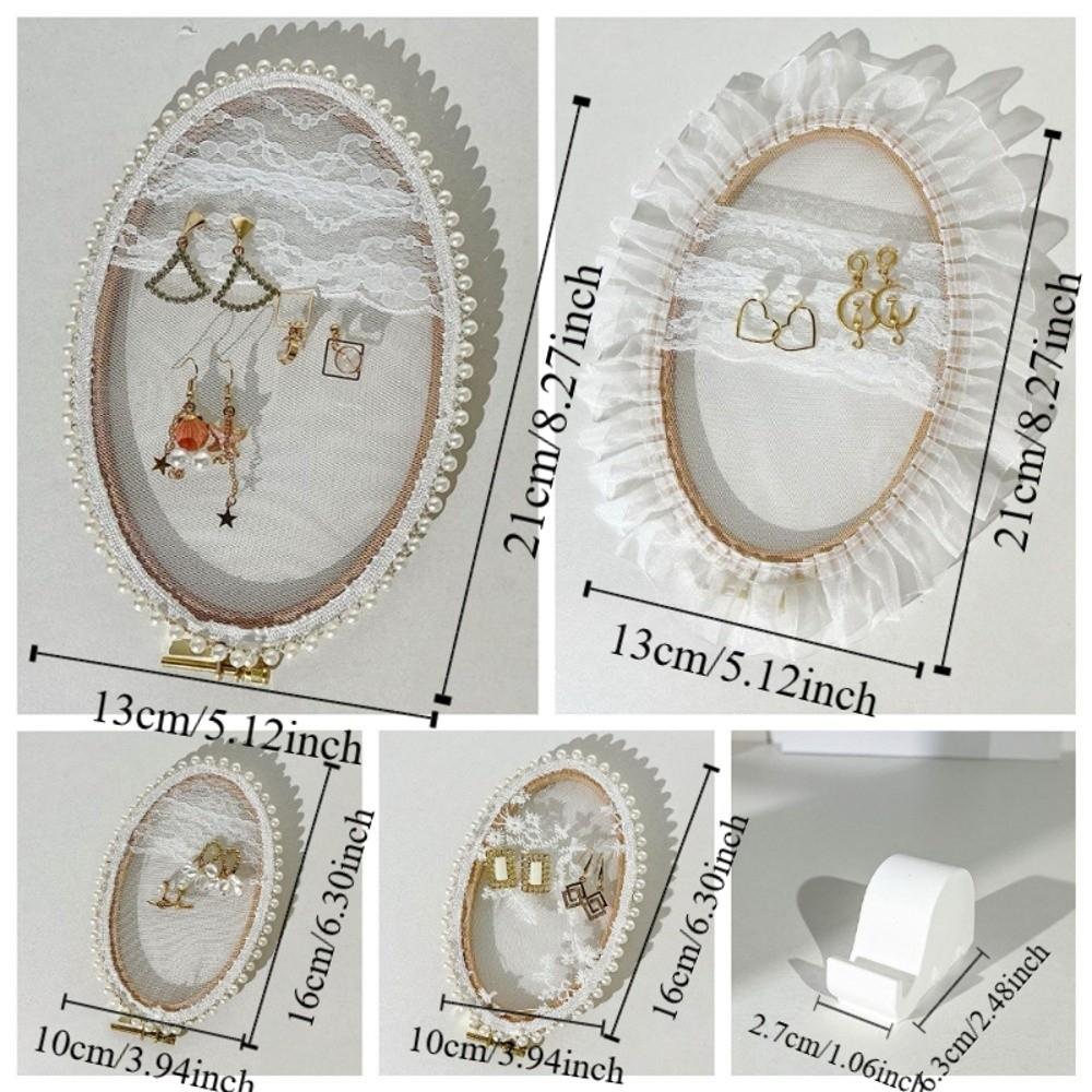 Stojak na kolczyki w kształcie kwiatów, drewniana rama, stojak ekspozycyjny na biżuterię, ekspozytor na biżuterię