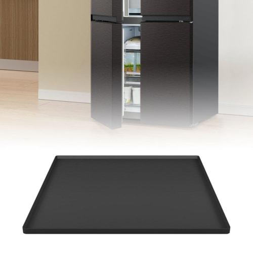 STARTIST Refrigerator Floor Protector, Tasteless Silicone, Scratch-Resistant, Dent-Resistant, Shrink-Free, 2cm Edge, Waterproof Tray, Mini Refrigerato