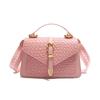 Elegant Pu Small Shoulder Bag With Top Flap Closure For Casual Outings