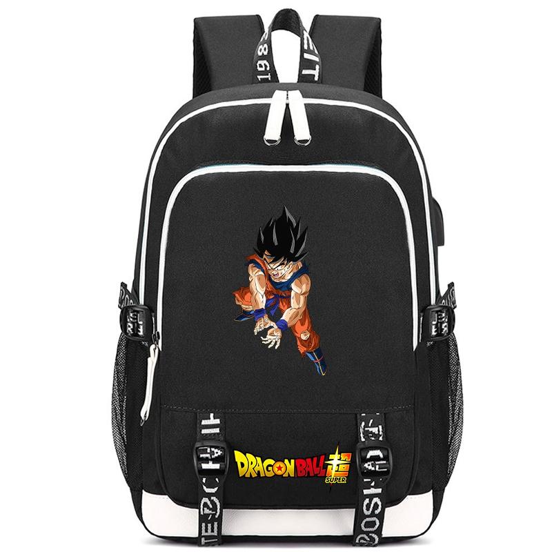 Anime Dragon Ball Canvas Backpack for Boy Girl Back To School Book Bag Anti Theft Travel Bag Student Waterproof Backpack Men Women Travel Leisure Bag