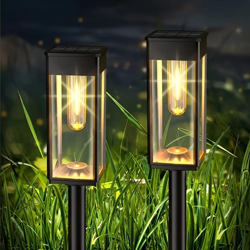 Solar Tungsten Lawn Lamp,LED Outdoor Ambient Lighting, Suitable for Courtyard, Garden, Villa, Driveway, and Festive Party Atmosphere Decoration