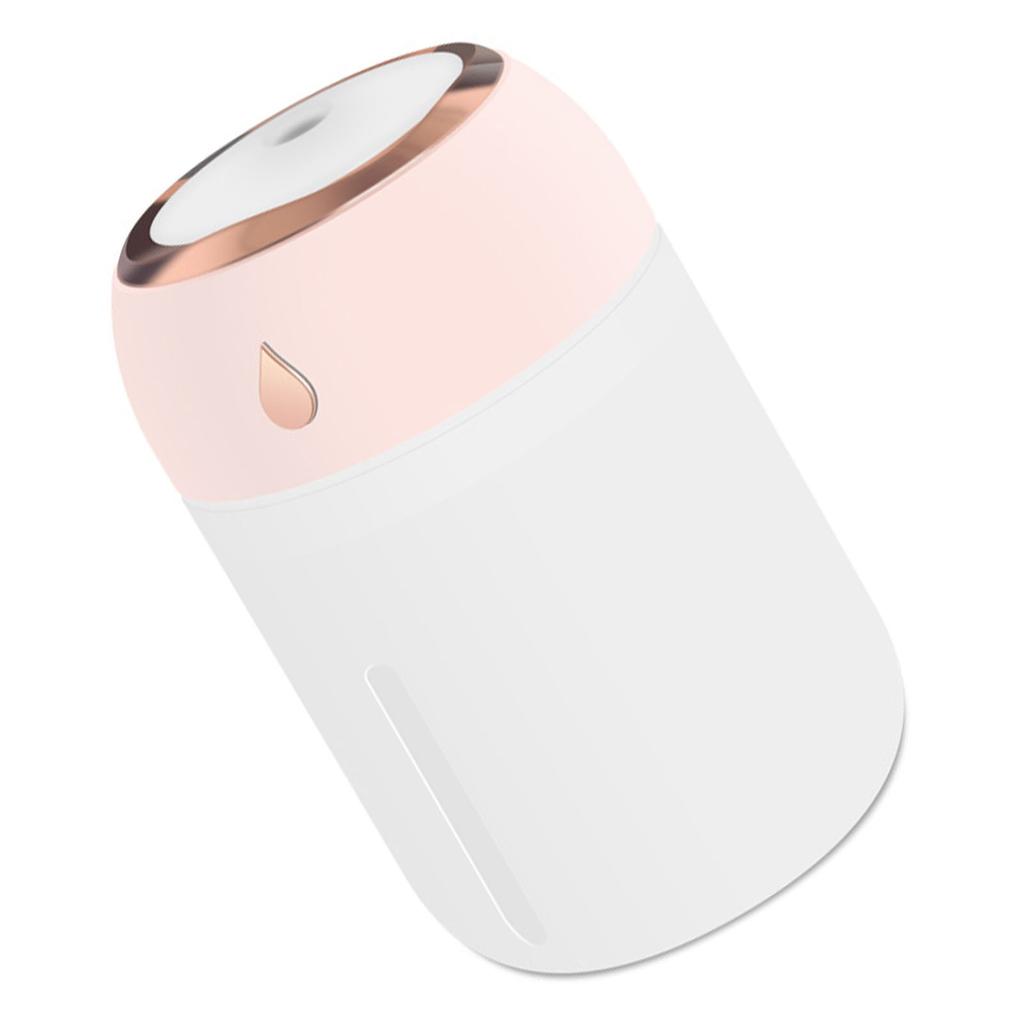 Desktop Humidifier Fine Mist Moisturizing Colorful LED Aromatherapy Humidifier for Bedroom Pink