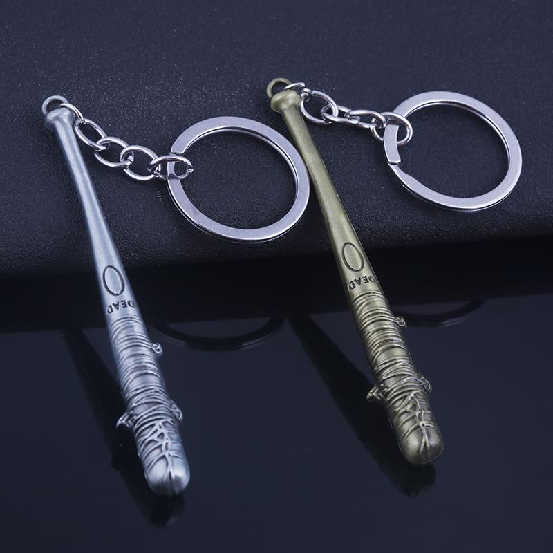 TV The Walking Dead Stick Keychain Negan's Bat LUCILLE Baseball Bat Shape Keyring For Men Women Car Bag Key Jewelry Accessories