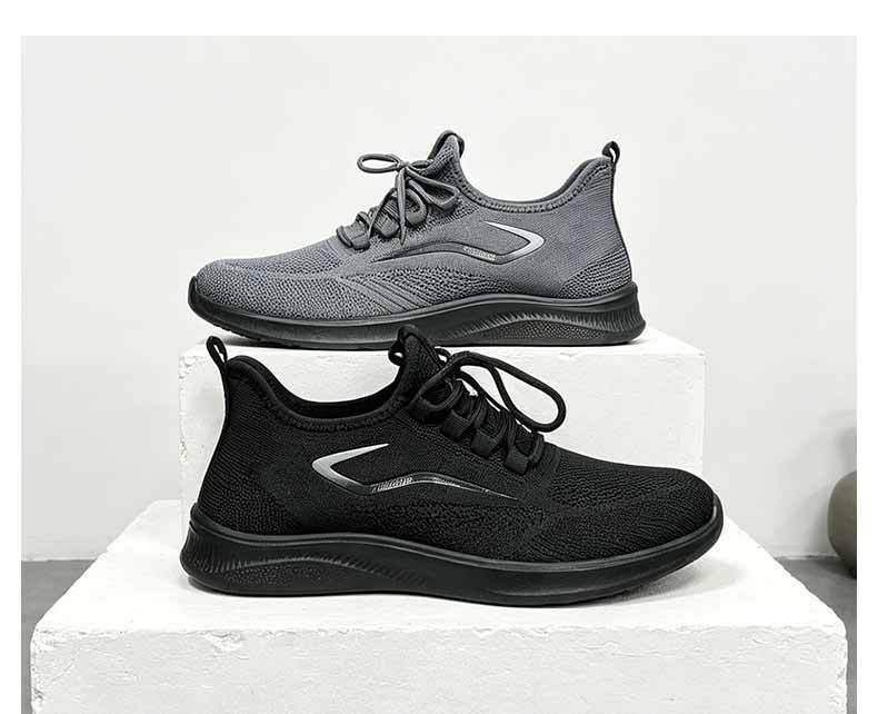 Men's Plus Size Mesh Breathable Sports Shoes: Lightweight, Non-slip, Wear-resistant, for Outdoor Spring/Summer Casual Wear.
