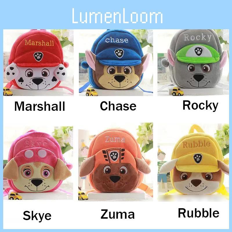 Paw Patrol Plush Backpack Soft Shoulder Bag For Kids Children Schoolbag Gift