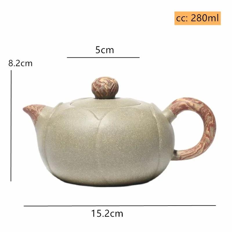 

280ml Yixing Tea Pot Purple Clay Teapots Beauty Handmade Kettle Tea Set Tie Guanyin Teaware Customized Authentic Large Capacity