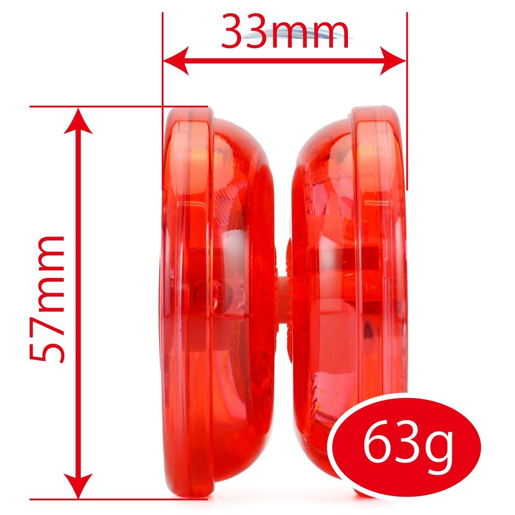 Spin Gear Step One AR Includes QR Code for Instructions Video Light-Up Yo-Yo, Auto-Return, (Red)