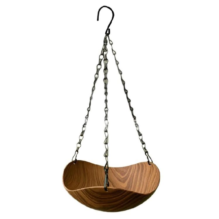 

Outdoor Bird Bathing Pool With Chain Garden Decoration Hanging Bird Drinking Pet Tray For Easy Installation 1