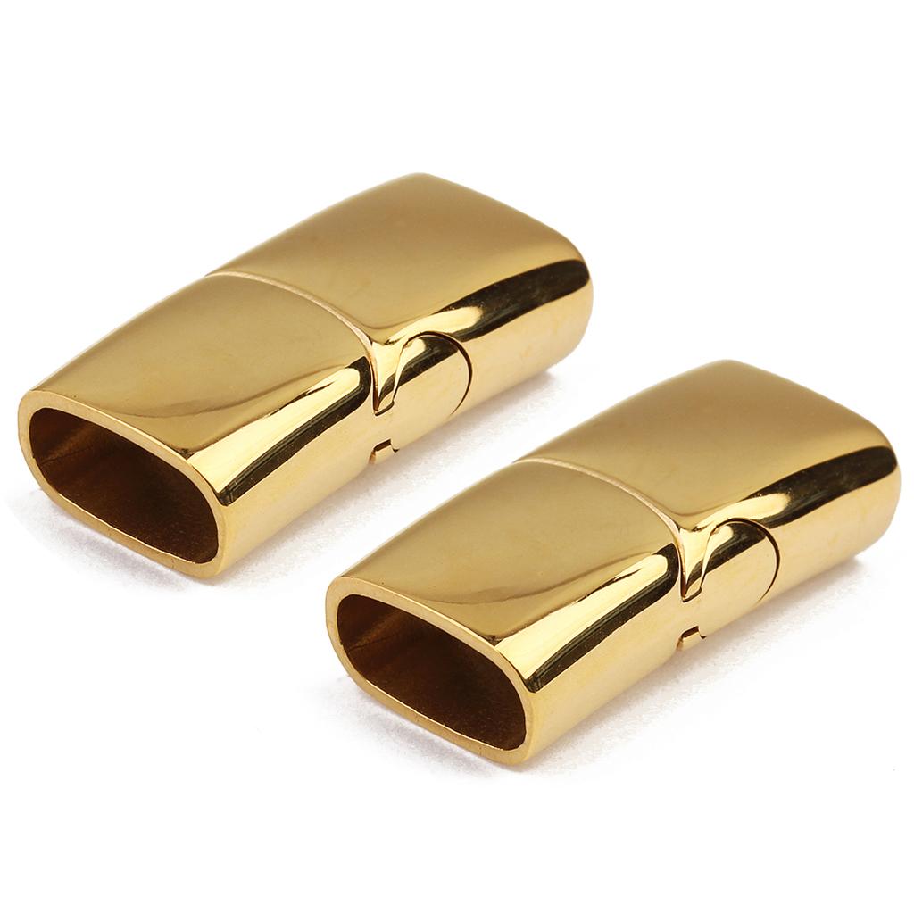 1PC High Quality Stainless Steel Magnetic Clasps for Jewelry Making Clasps End Caps Magnet Lace Buckle DIY Leather Bracelet