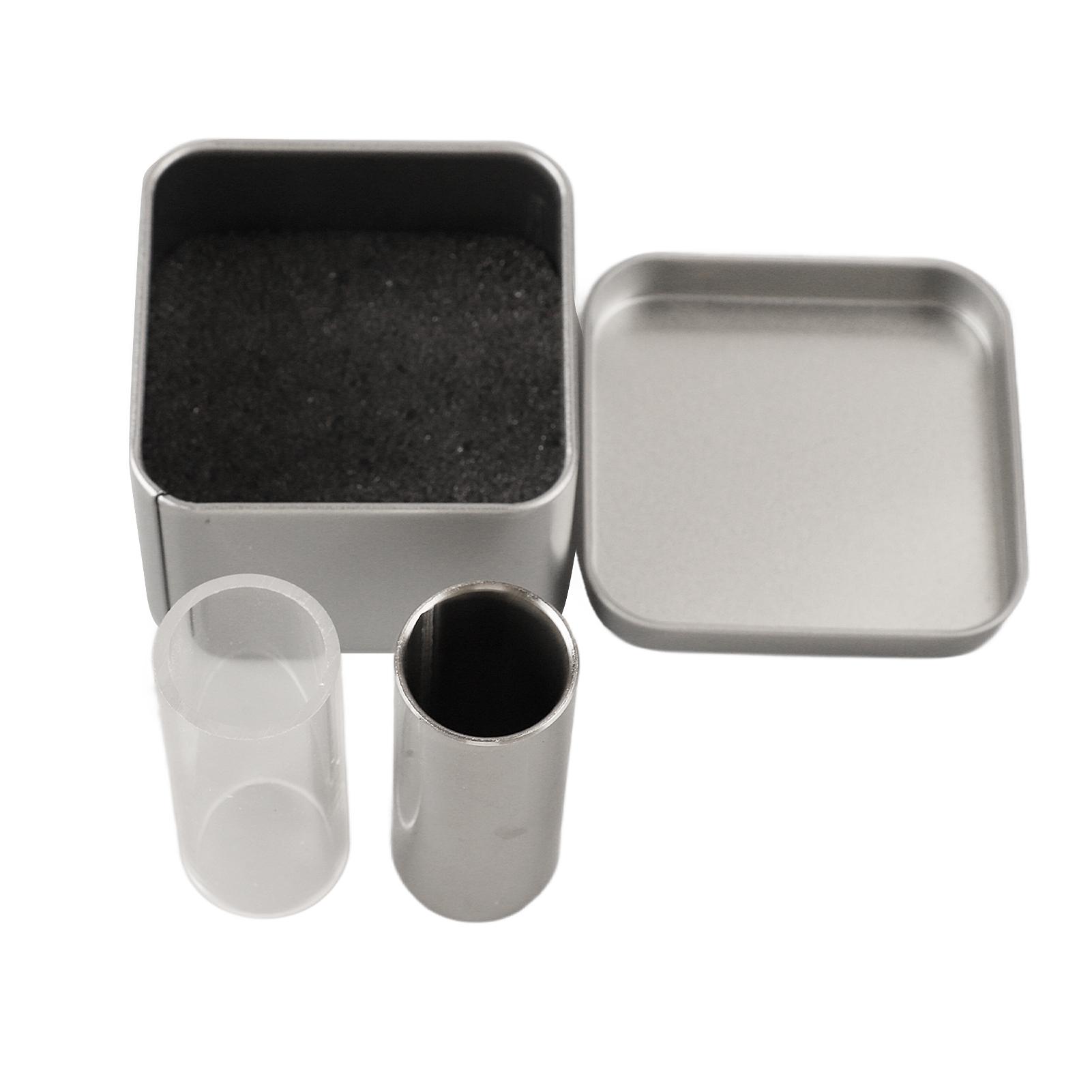 

2 шт. Слайды для гитары Металлические и пластиковые слайды для струн Аксессуары для электрогитары, бас-гитары, мандолины