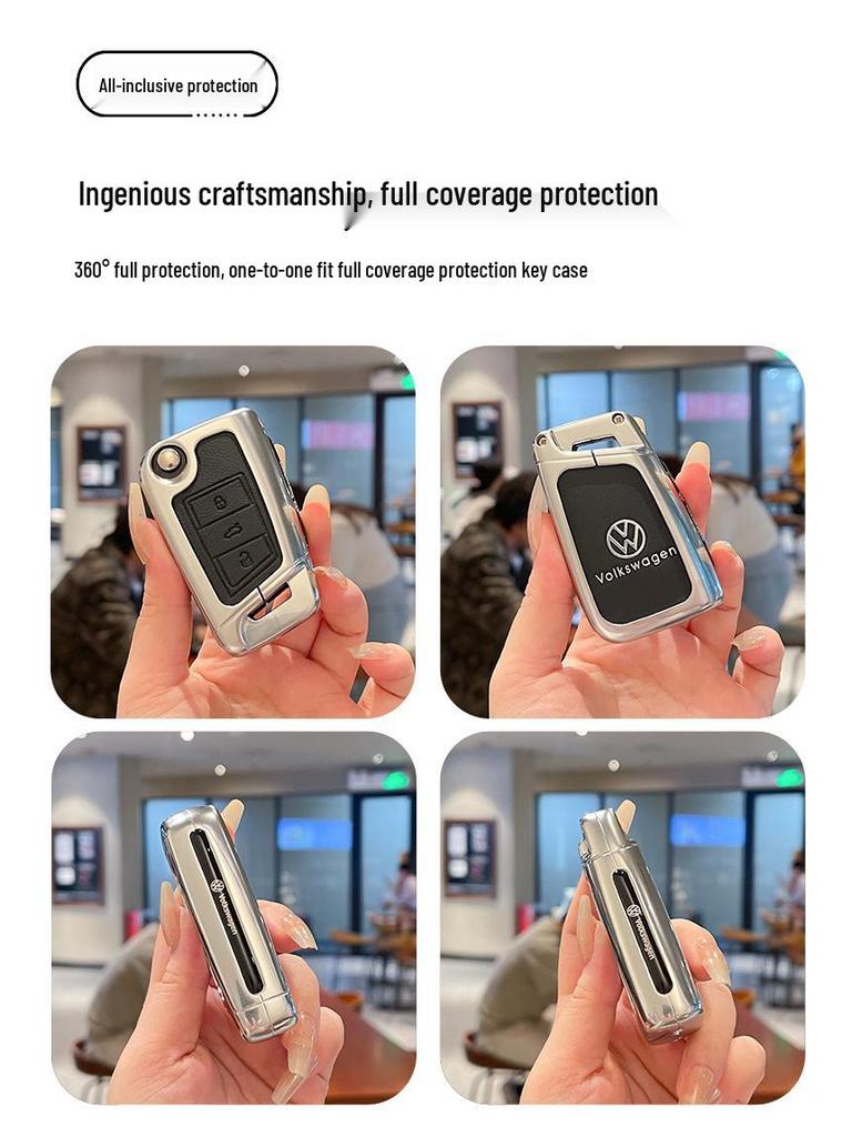 Volkswagen Key Covers for Sagitar, Bora, Tharu, Tayron, Lavida, CC, Passat, Polo, T-Roc