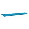 VidaXL Garden Bench Cushion, Bench Cover with String Ties, Waterproof Outdoor Cushion, Light Blue 361644