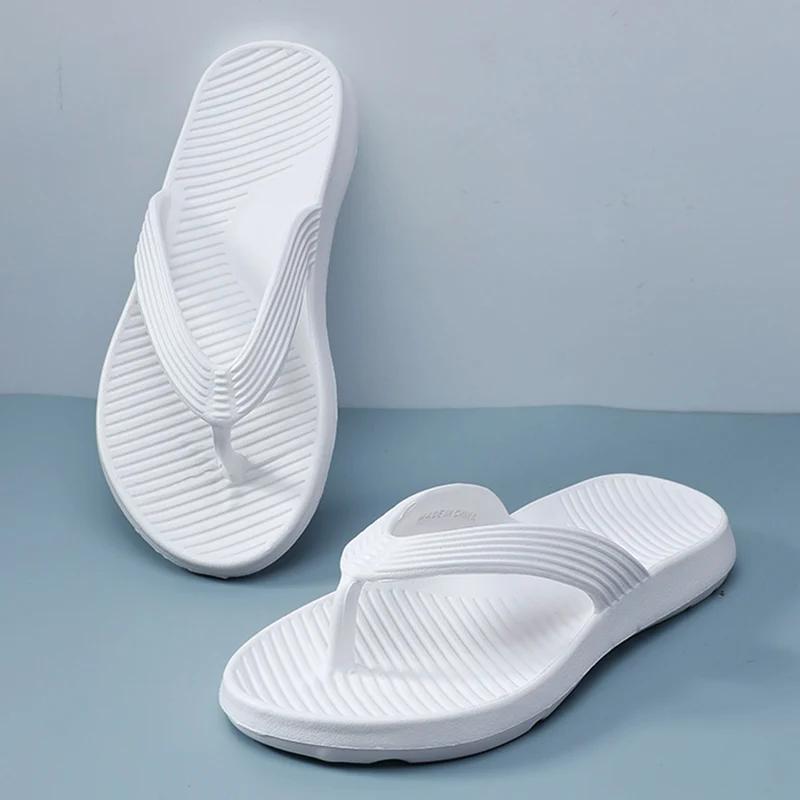 Fashion Lightweight Eva Beach Flip Flops for Women Summer 2025 Soft Sole Clip Toe Thong Slippers Woman Comfort Non Slip Bathroom Slides