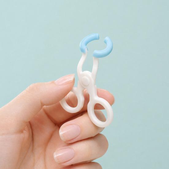 Contact Lenses Applicator Tool, Soft Silicone Contact Lens Insertion Tool with Eye Support Design, Portable Scissor-Style Holder, Contact Lens Remover