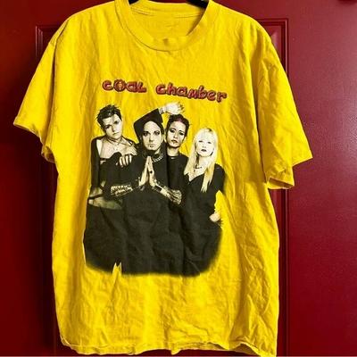 Coal Chamber 1999 Tour BAND Tour Geschenk für Fans S bis 5XL Gelbes T-Shirt GC1415