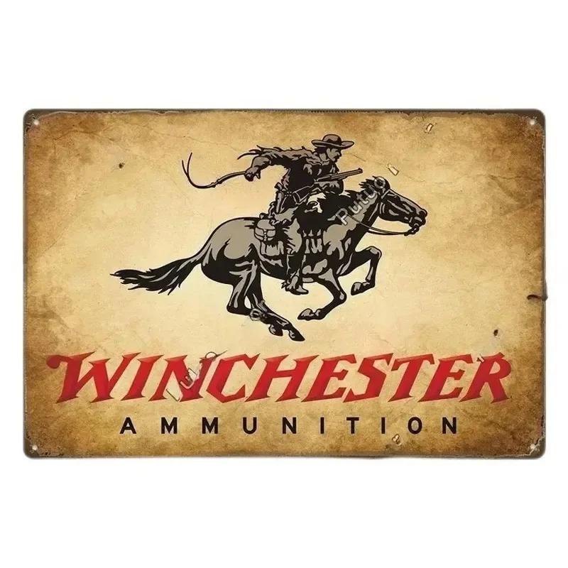 Metal Tin Signs Pistol Stonger Beretta Wesson Colt Vintage Rust Poster Art Wall Plaque Sign Decor Bar Garage Iron Plate Painting