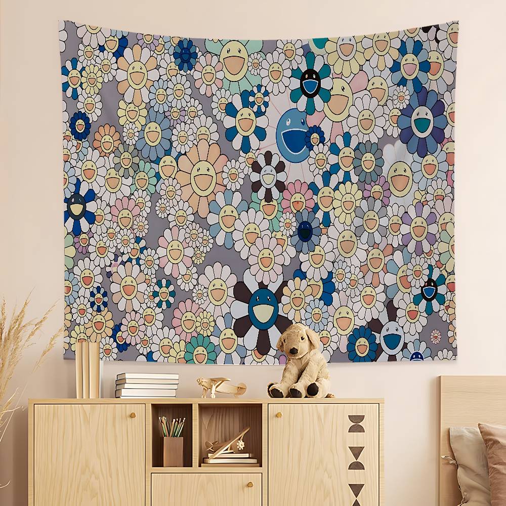 Art TTakashi MMurakamis DIY Wall Tapestry For Living Room Home Dorm Decor Wall Art Decor