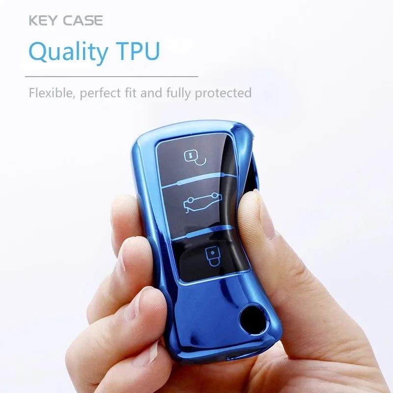 Tpu Car Key Cover Car Key Full Case Protection Key Bag For Vw Volkswagen Polo Tiguan Passat Golf Jetta Lavida Skoda Octavia