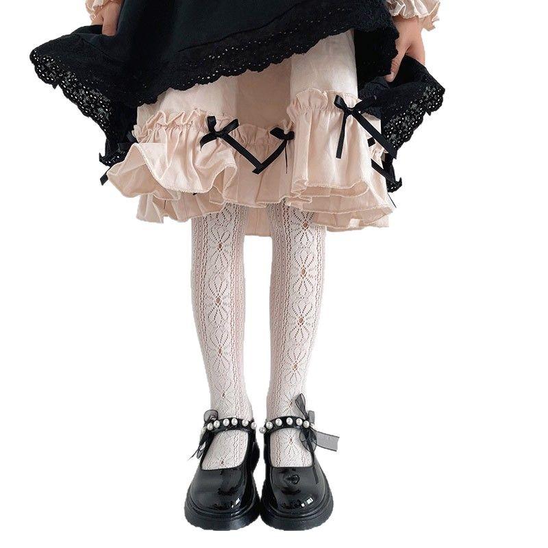 Girls Net Socks Princess Wind Summer Mosquito-Proof Baby Long Flower Net Socks Skin-Friendly Class A Jacquard Small Love Jumpsuit