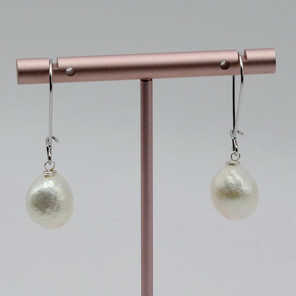 

Женские серьги из натурального жемчуга, серьги ручной работы, длинные серьги с прямоугольным нерегулярным барочным жемчугом, ювелирные изделия для девочек, подарок