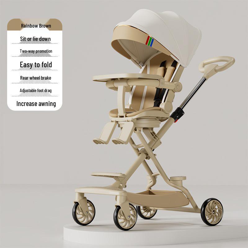 Baby Stroller: Lightweight, Reversible & Foldable Design