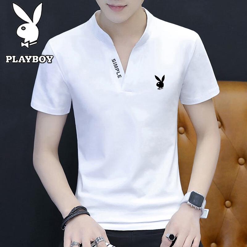 

Playboy Men s V-Neck Short Sleeve T-Shirt 2XL