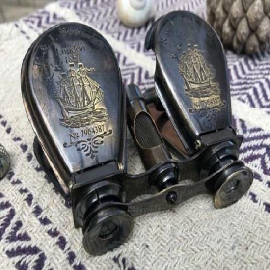 Vintage Pirinç Dürbün | Antika Dürbün Denizcilik Aleti Koleksiyonluk Hediye